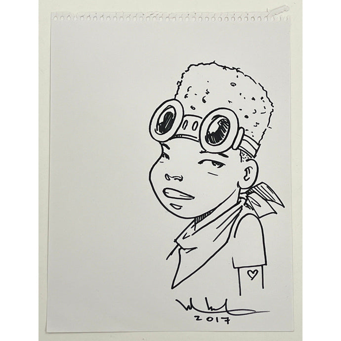 Hebru Brantley Flyboy The Great Debate Skateboard Deck Blue - DE Hebru Brantley Flyboy The Great Debate Skateboard Deck Blue - DE