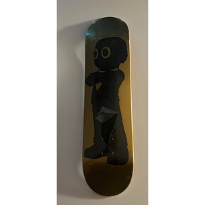 Hebru Brantley - "The Great Debate" Skate Deck GOLD