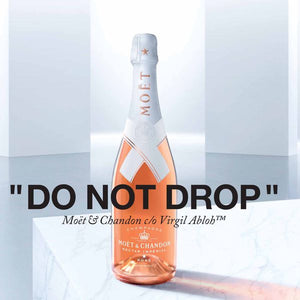 Virgil Abloh Off-White Moet & Chandon Nectar Imperial Rose Champagne (DO NOT DROP) EMPTY BOTTLE