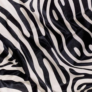 Zebra Black On Off White Cowhide