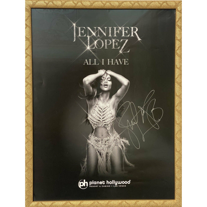 Jennifer Lopez J-LO - Autographed Residency Poster