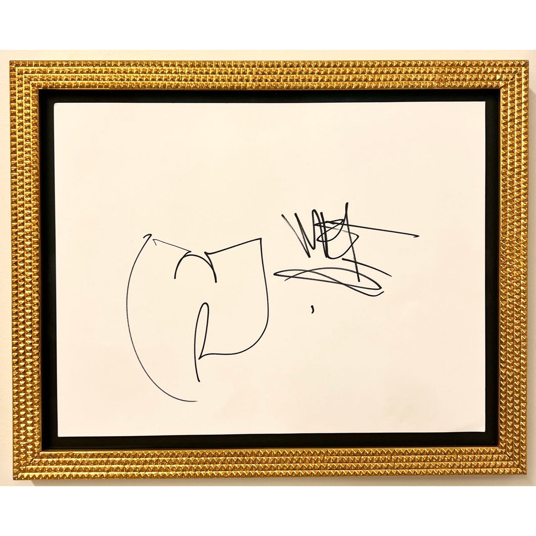 Method Man - Wu Tang Sketch & Hand Signed Autograph