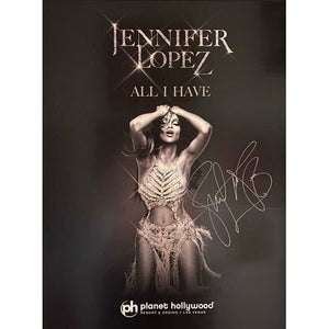 Jennifer Lopez J-LO - Autographed Residency Poster